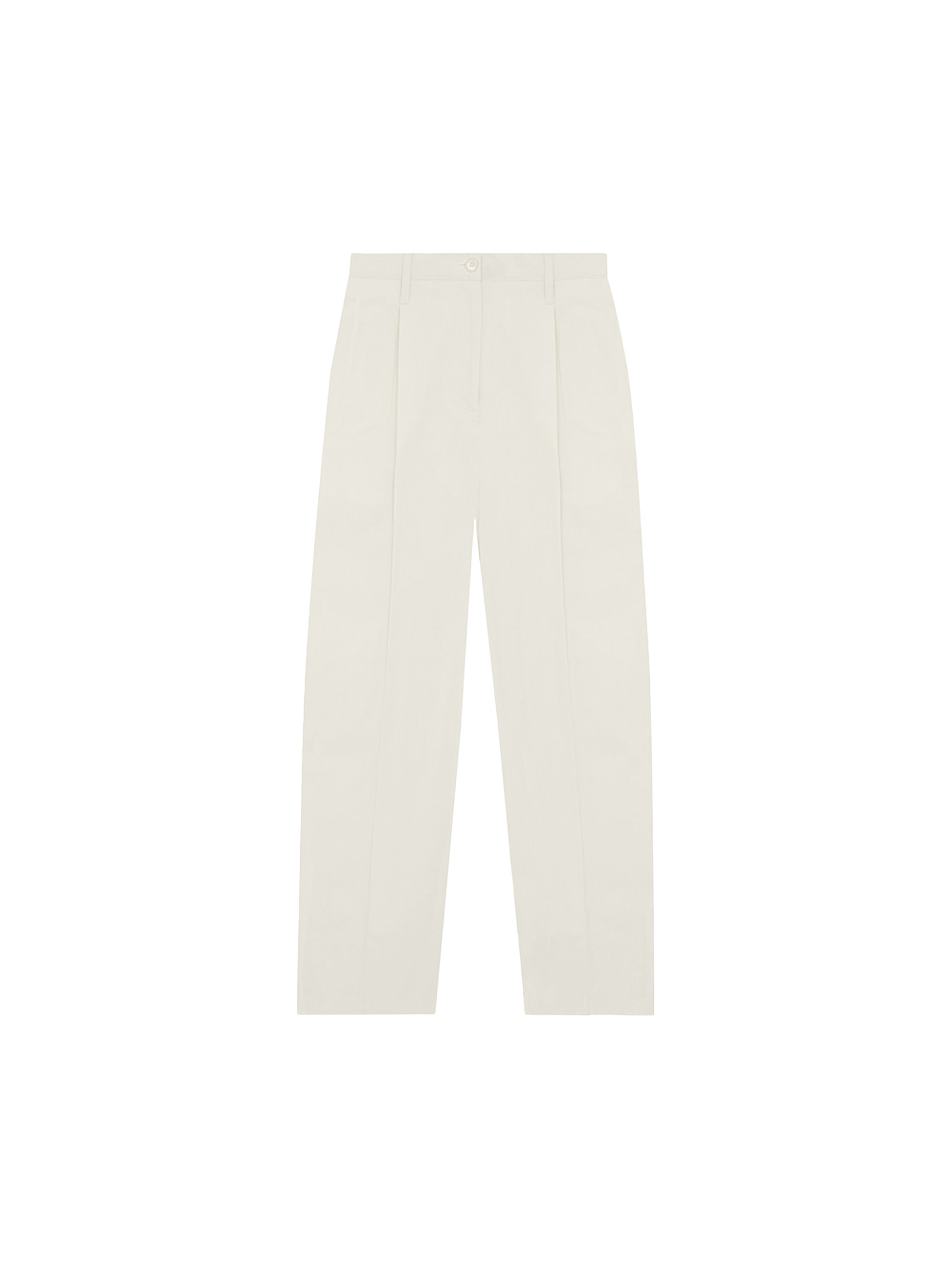 Women's Organic Cotton Linen Pants - Limestone - 1