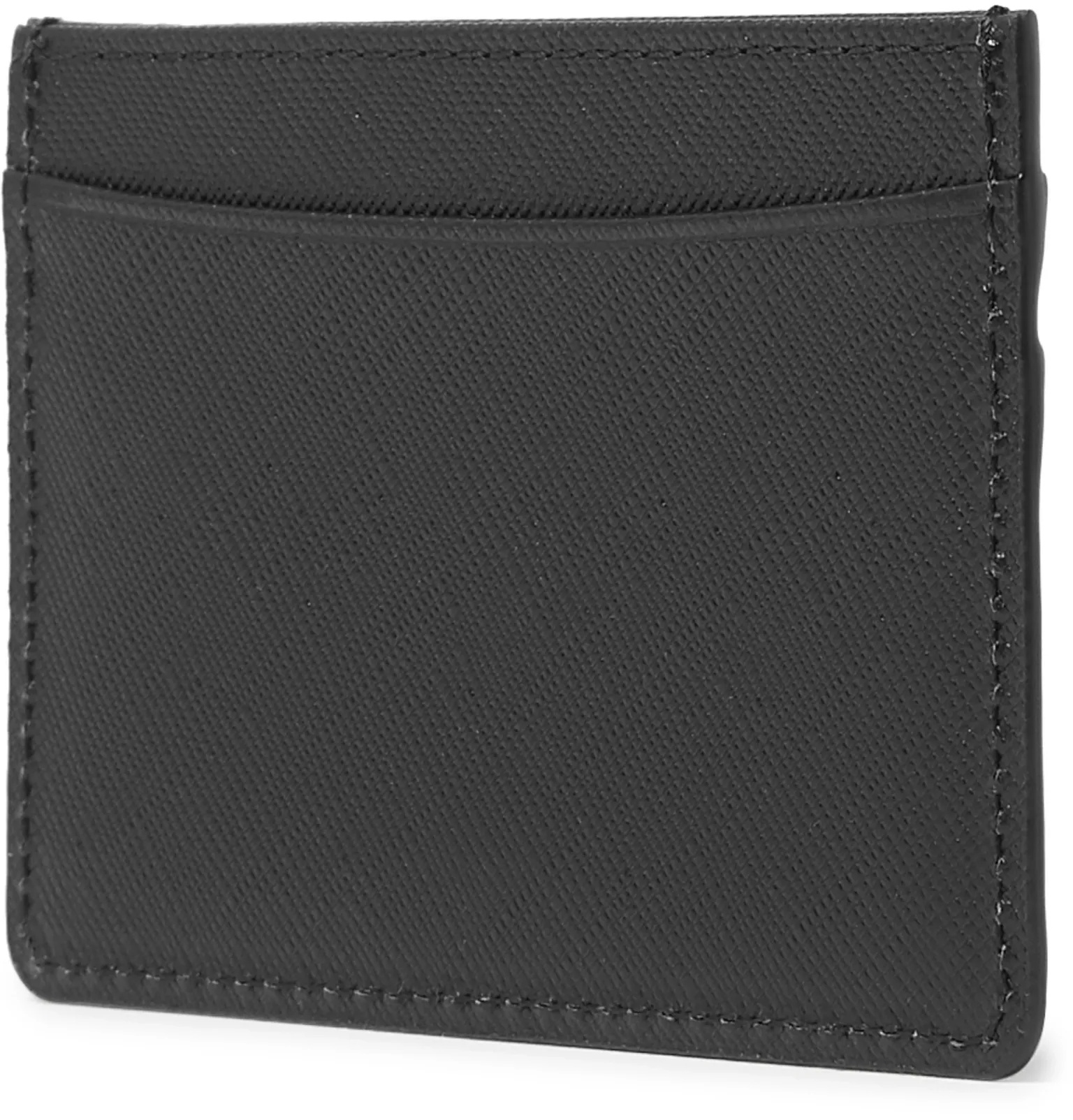 Andre Cross-Grain Leather Cardholder - 3