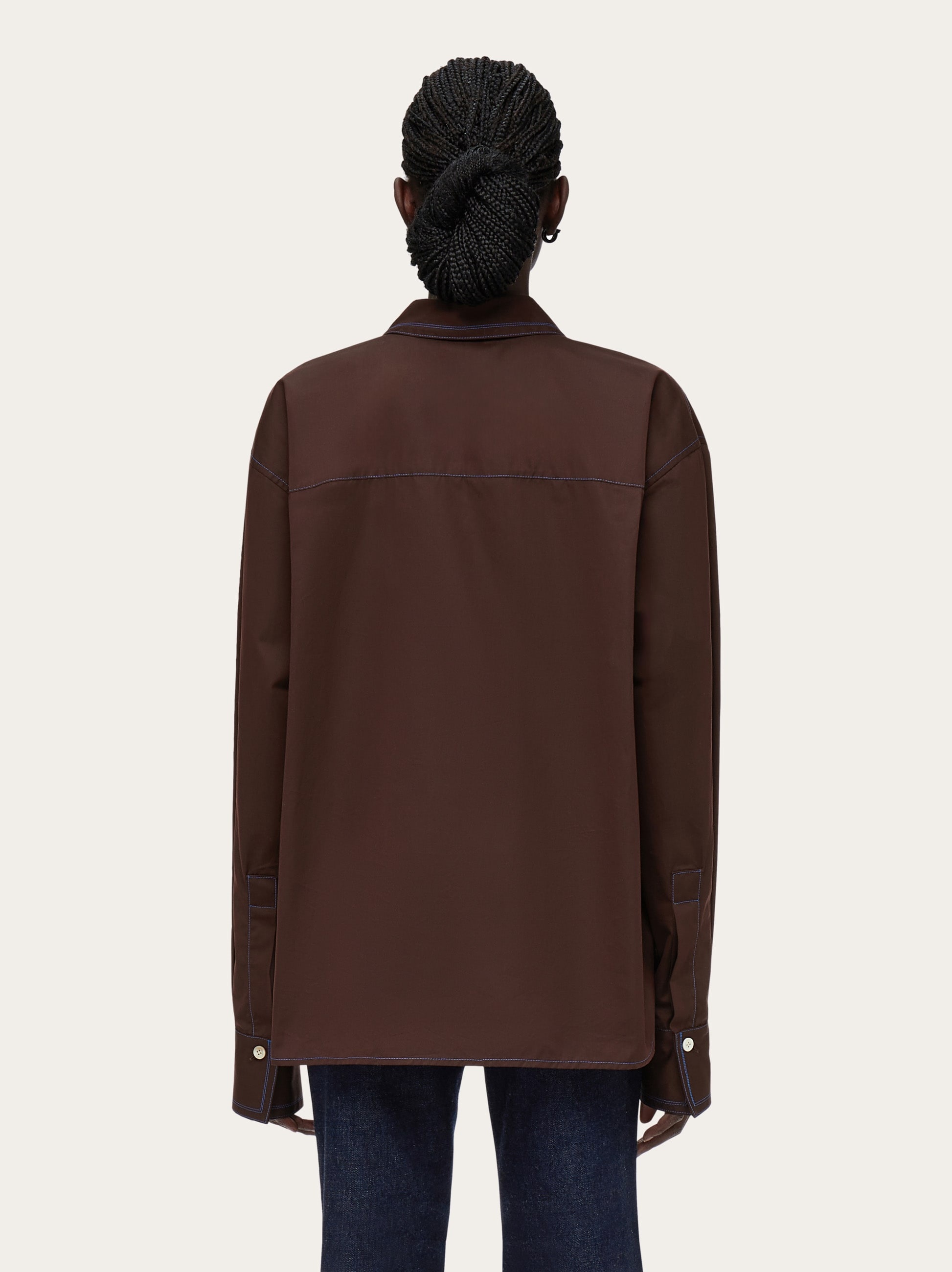 Shirt with contrasting seams - 3