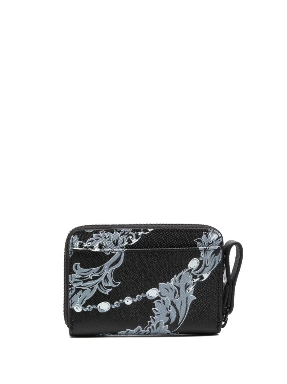 baroque-pattern leather wallet - 2