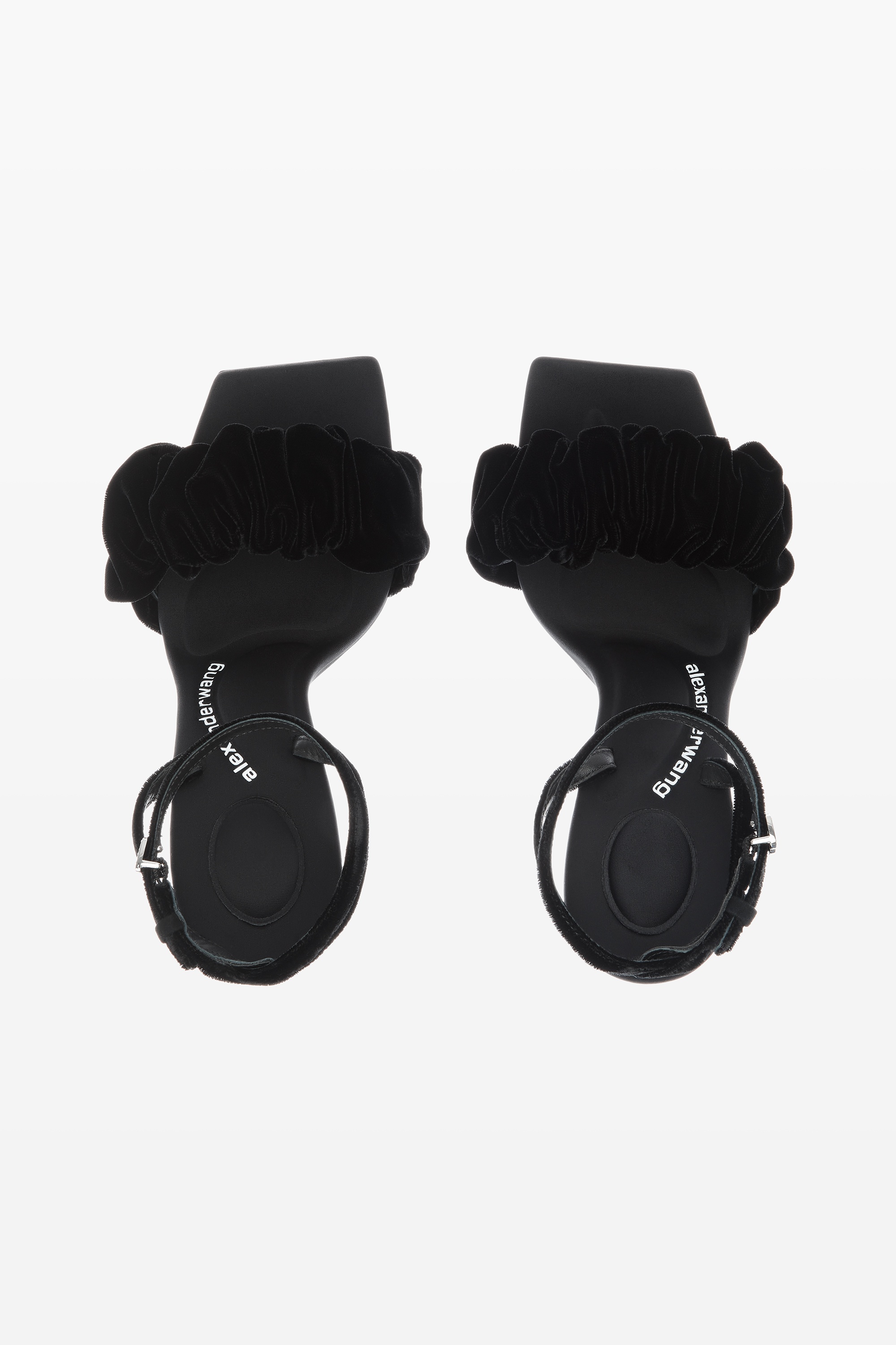 JULIE SCRUNCHIE SANDAL IN VELVET - 6