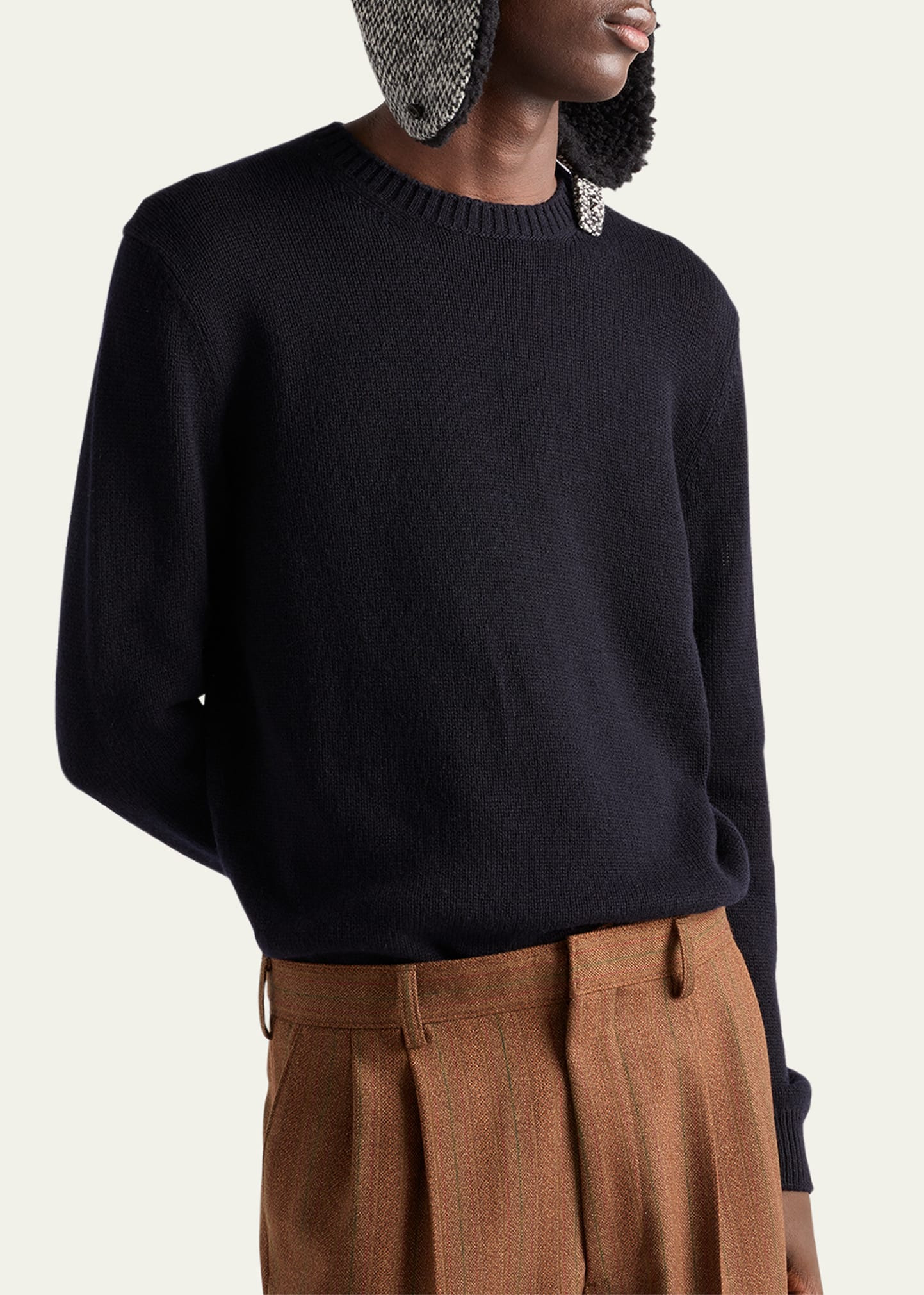Men's Cashmere Knit Crewneck Sweater - 4