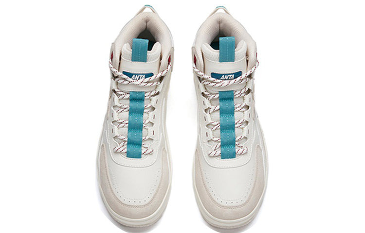 (WMNS) ANTA Fashion Series Sneakers High 'Light Grey' 122148013R-2 - 4