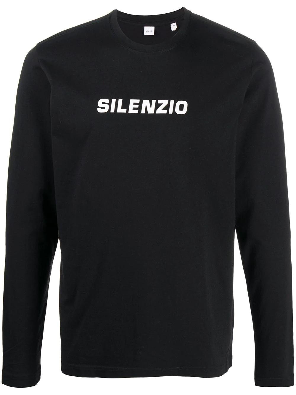 slogan-print cotton sweatshirt - 1