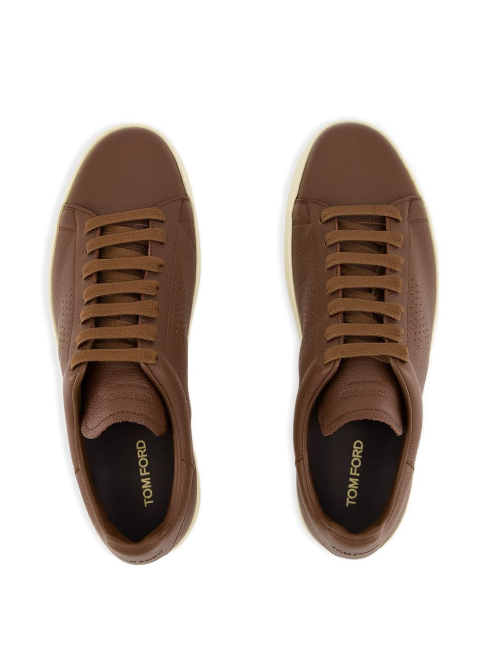 leather sneakers - 4