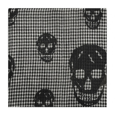 Alexander McQueen GREY SKULL PRINT SCARF outlook