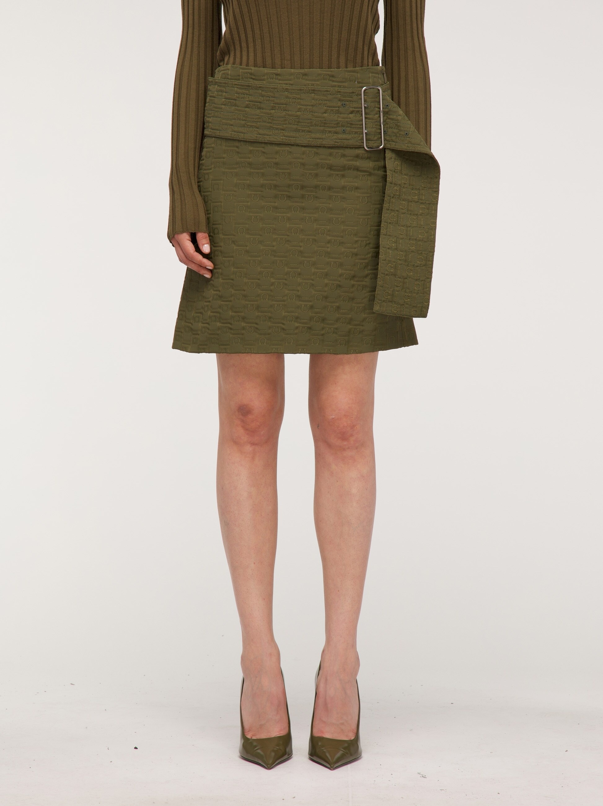 スカート FERRAGAMO SKIRT (112960780696 NERO) FERRAGAMO Salvatore Ferragamo Skirts | baltini | REVERSIBLE