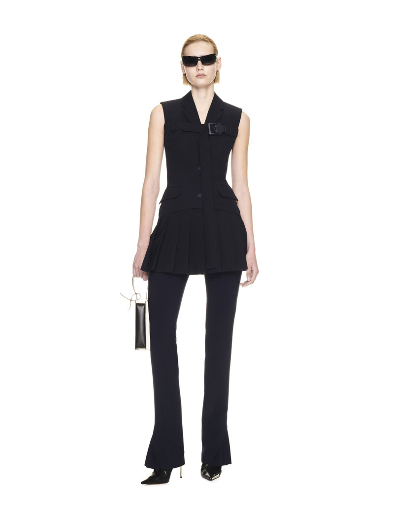 Off-White Dry Wo Buckle Sl Blazer Dress Cobalt Blu outlook