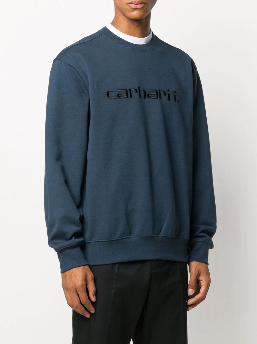 embroidered logo sweatshirt - 3