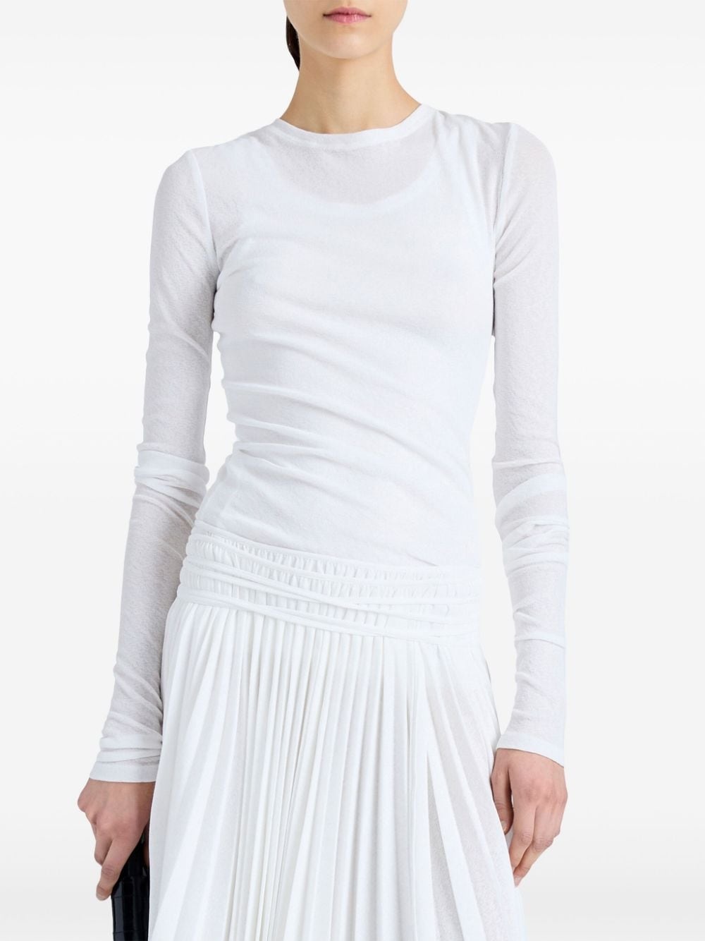 white Roger layered top - 5