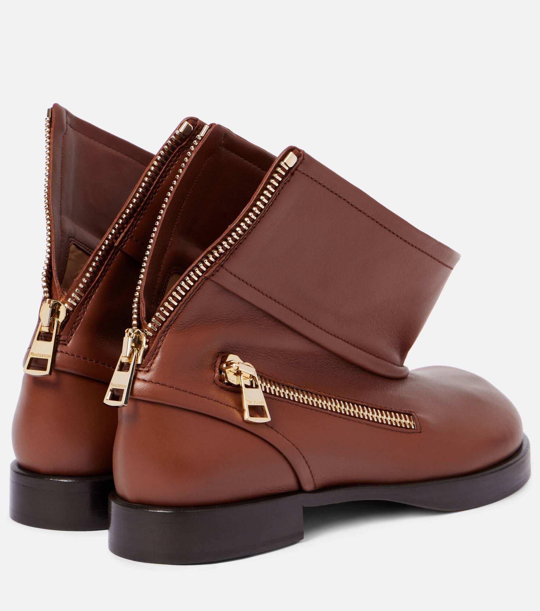 Leather biker boots - 2