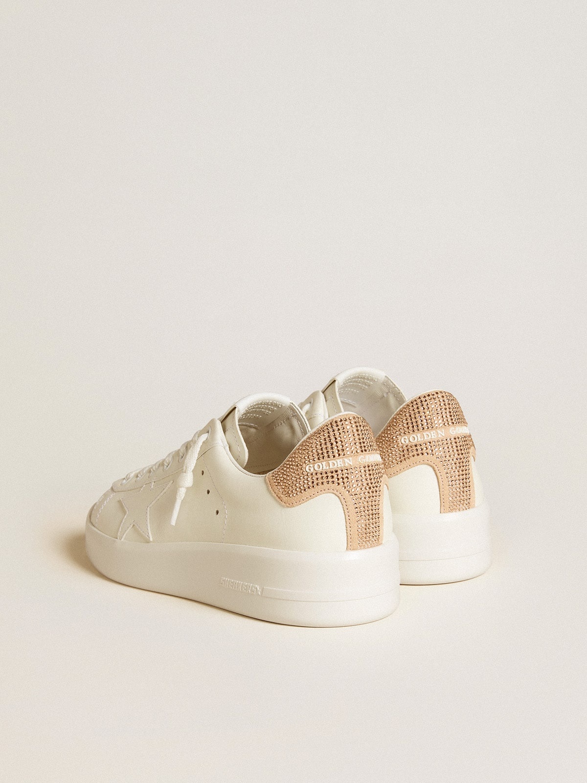 Purestar with leather star and suede heel tab with Swarovski crystals - 4