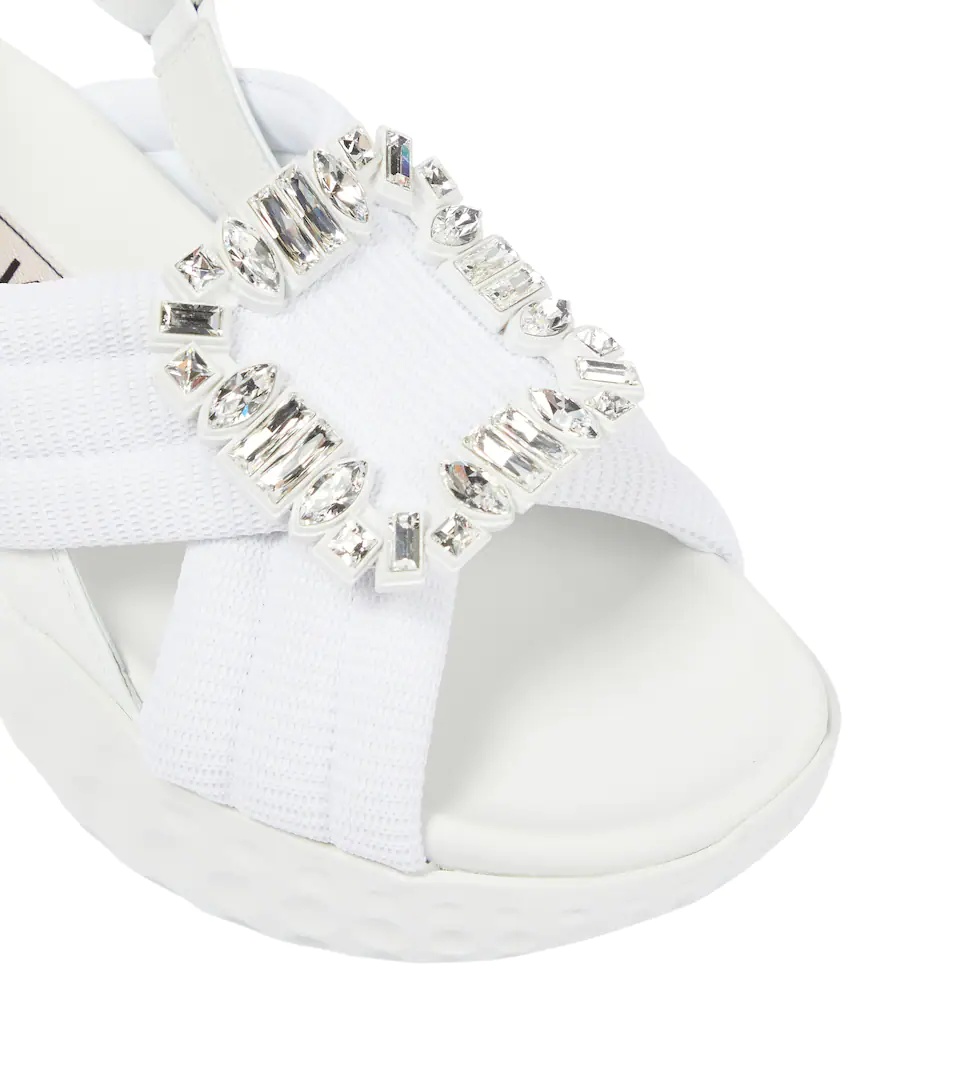 Viv' Run embellished slingback sandals - 6