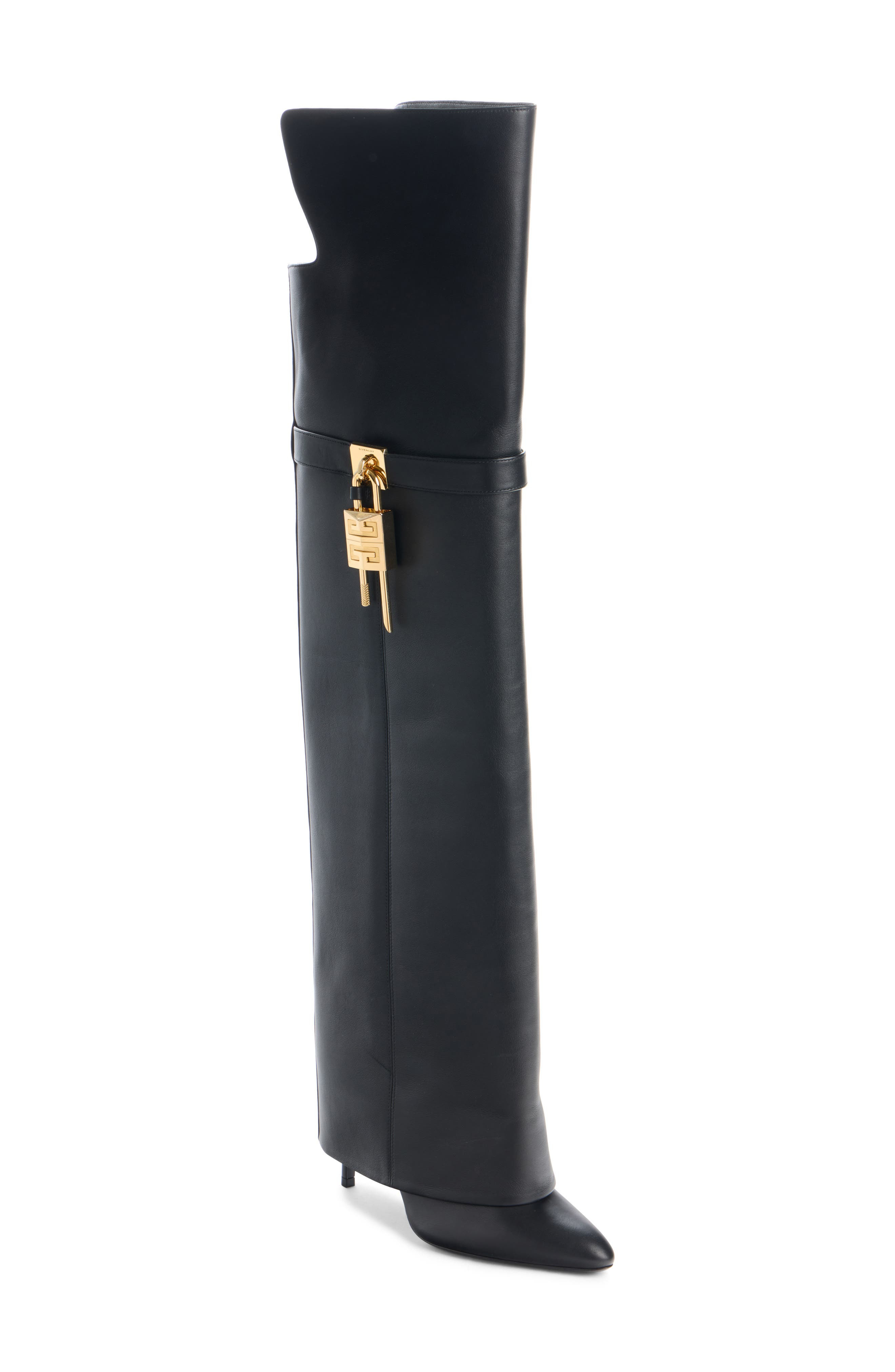 Givenchy Shark Lock Over the Knee Boot in Black at Nordstrom - 1