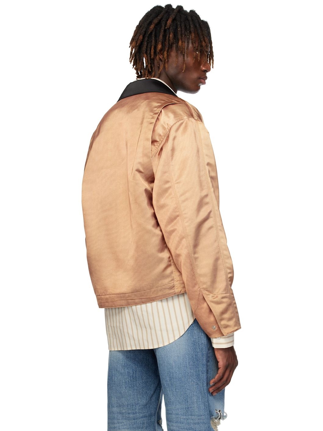 Beige Printed Work Jacket - 3