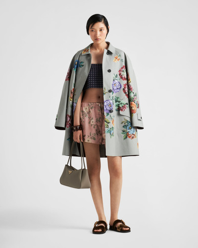 Prada Floral print jacquard shorts outlook