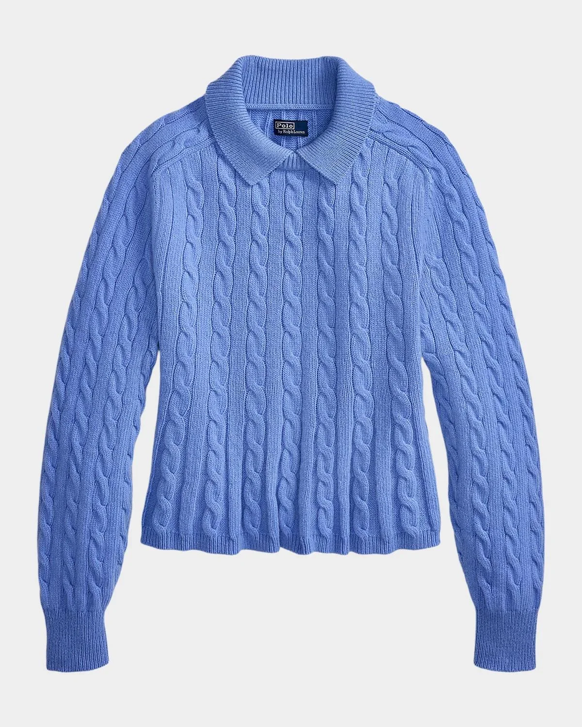 Cable Wool-Cashmere Peplum Sweater - 1