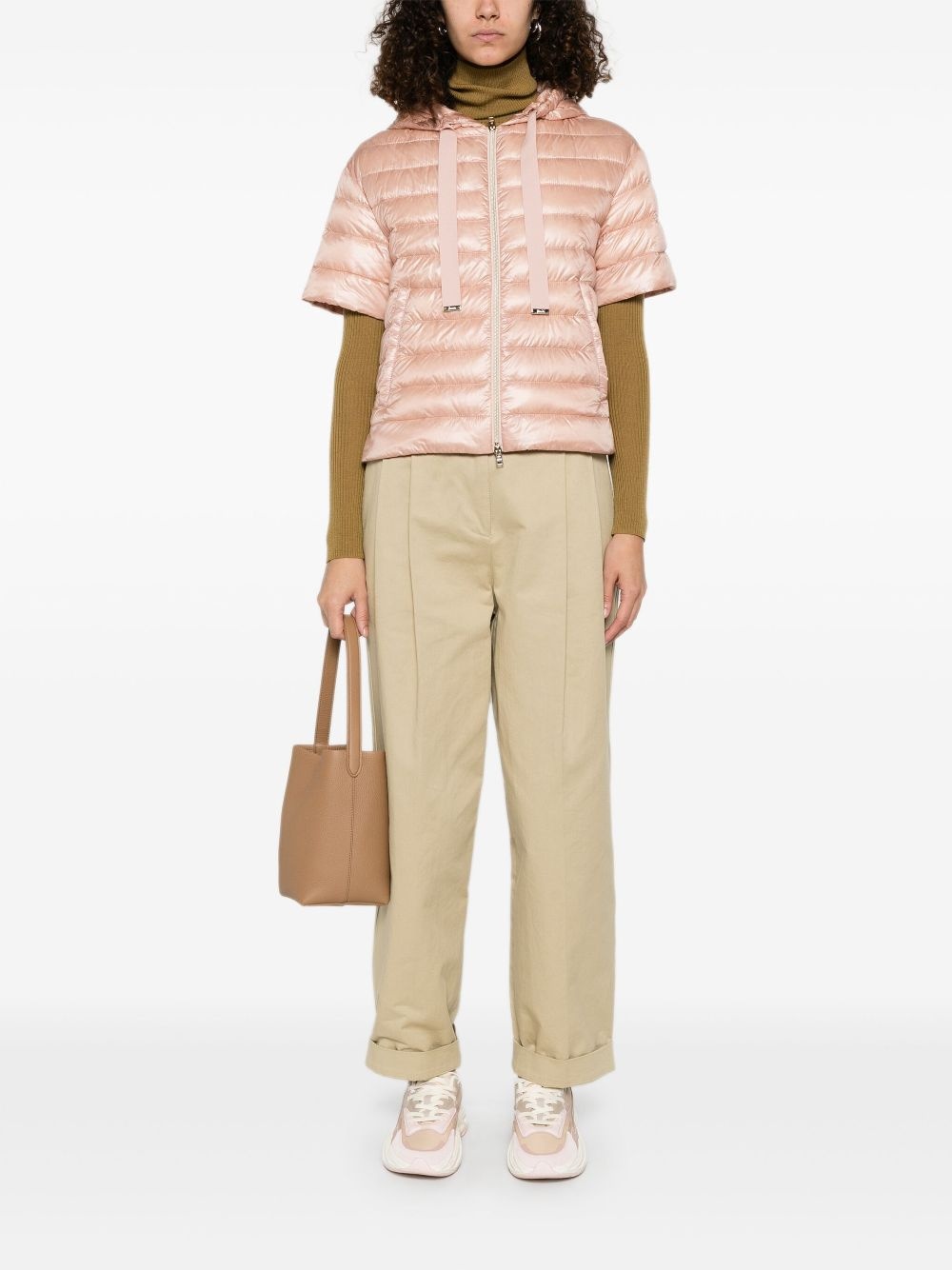 short-sleeve padded jacket - 2