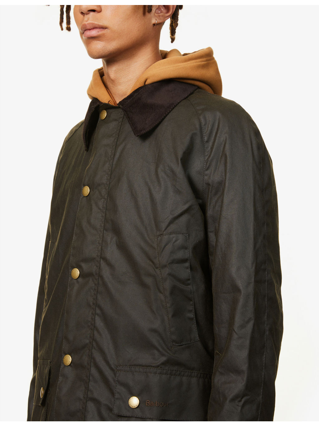 Ashby corduroy-trimmed waxed cotton jacket - 5
