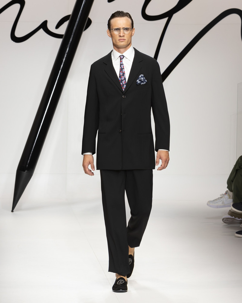 GIORGIO ARMANI Classic shirt in cotton twill outlook