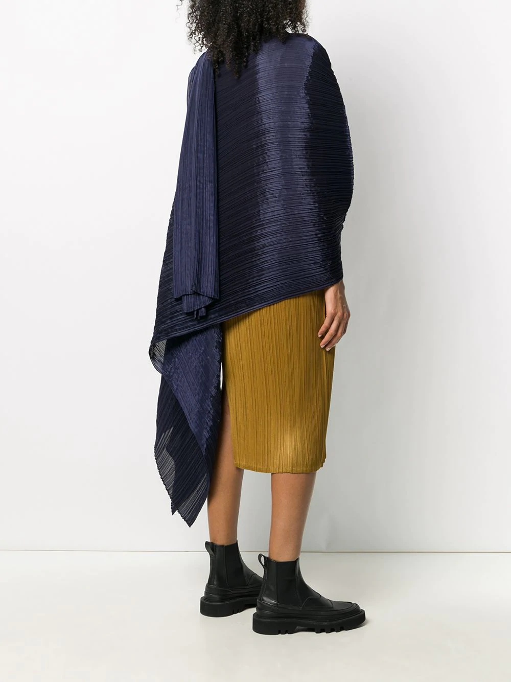 oversized pleated scarf - 4