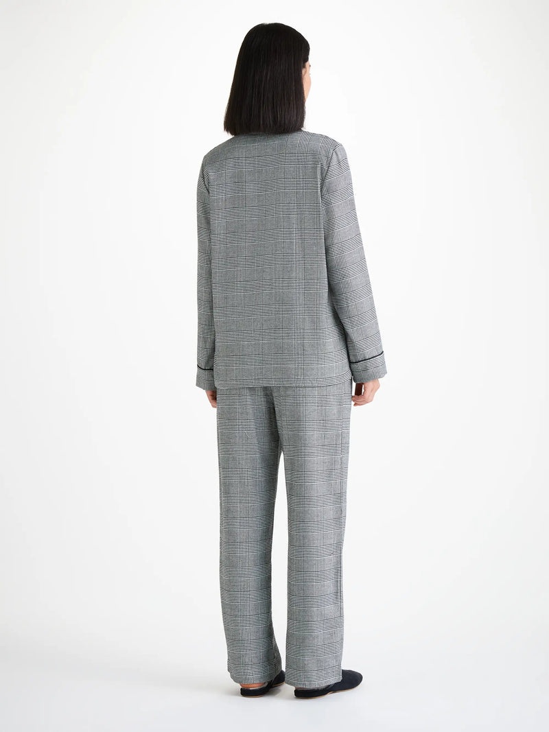 Women's Pajamas Kelburn 42 Brushed Cotton Black - 4