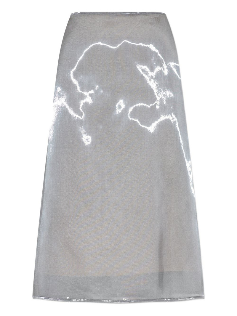 metallic-effect skirt 1