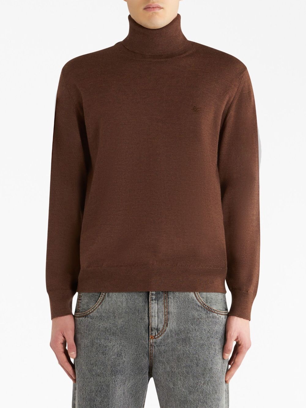 roll-neck virgin wool jumper - 2
