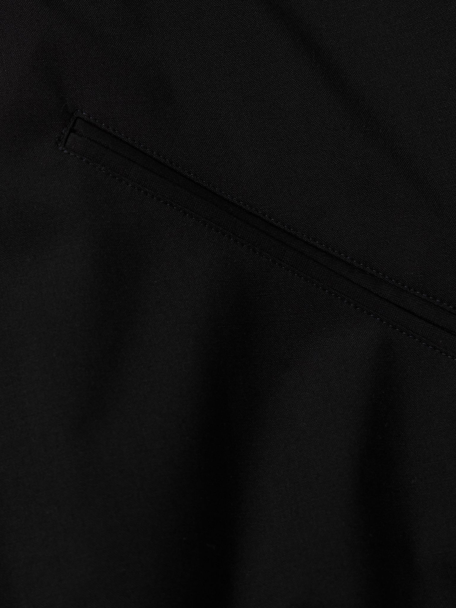 Wool-Twill Bomber Jacket Black - 5