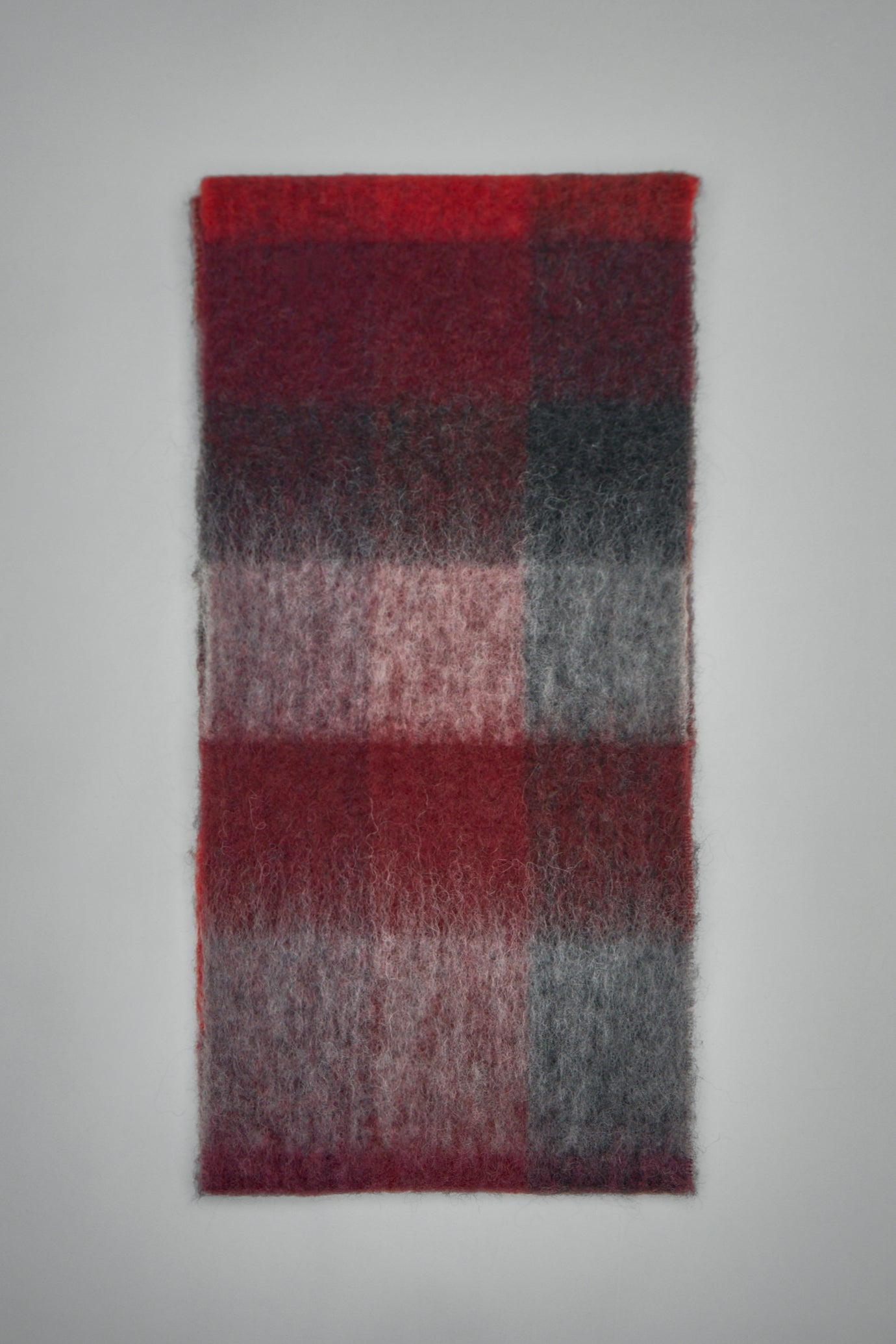 Mohair Checked Scarf - 4