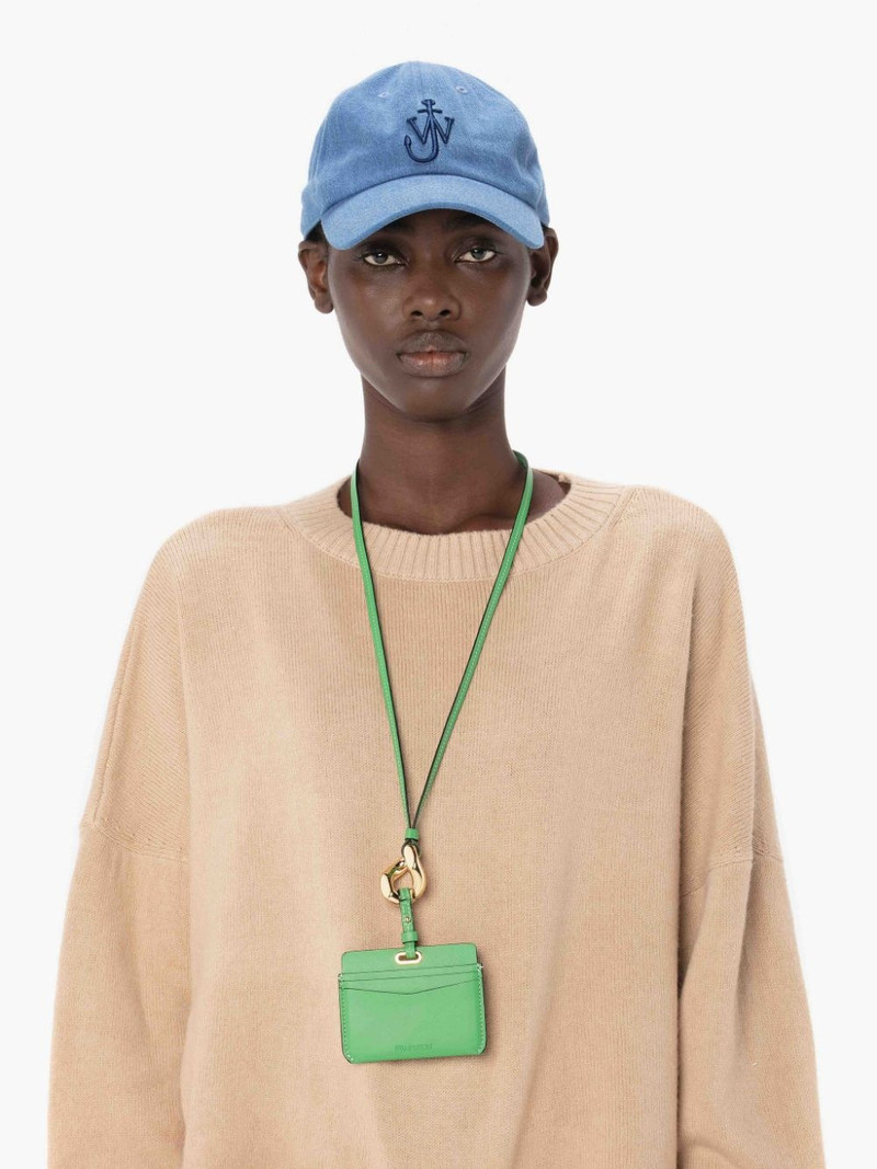 JW Anderson LEATHER CARDHOLDER WITH CHAIN LINK STRAP outlook