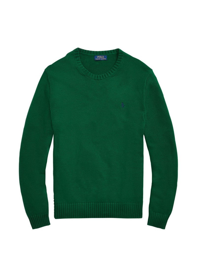 crewneck logo-embroidery sweater 1