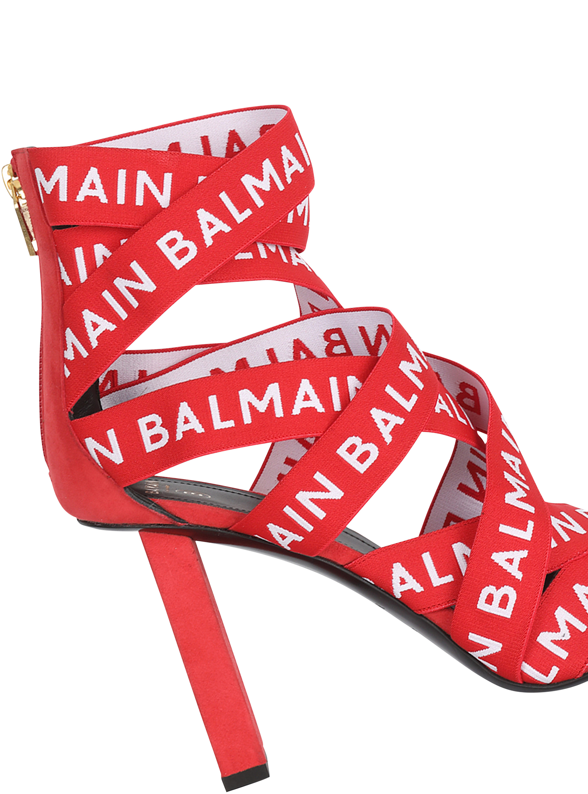 HIGH SUMMER CAPSULE - Union sandals with  Balmain logo print - 6