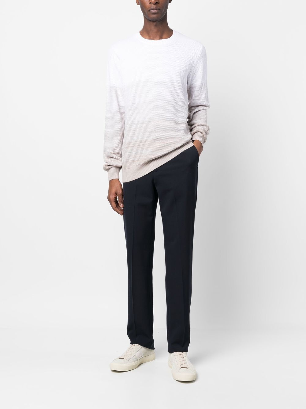 gradient-effect knitted jumper - 2