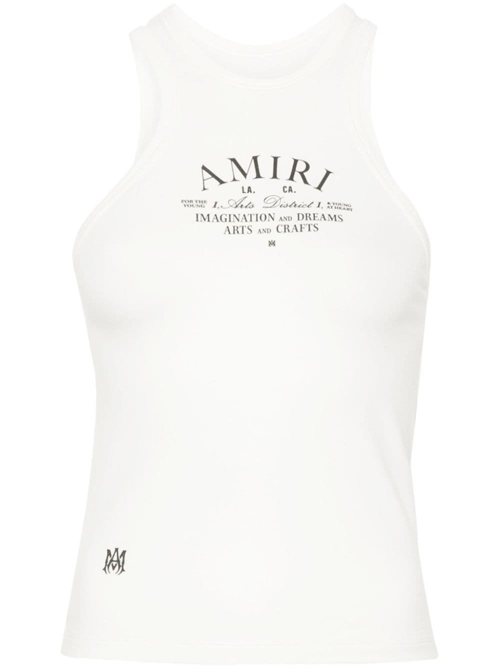 logo-print cotton top - 1
