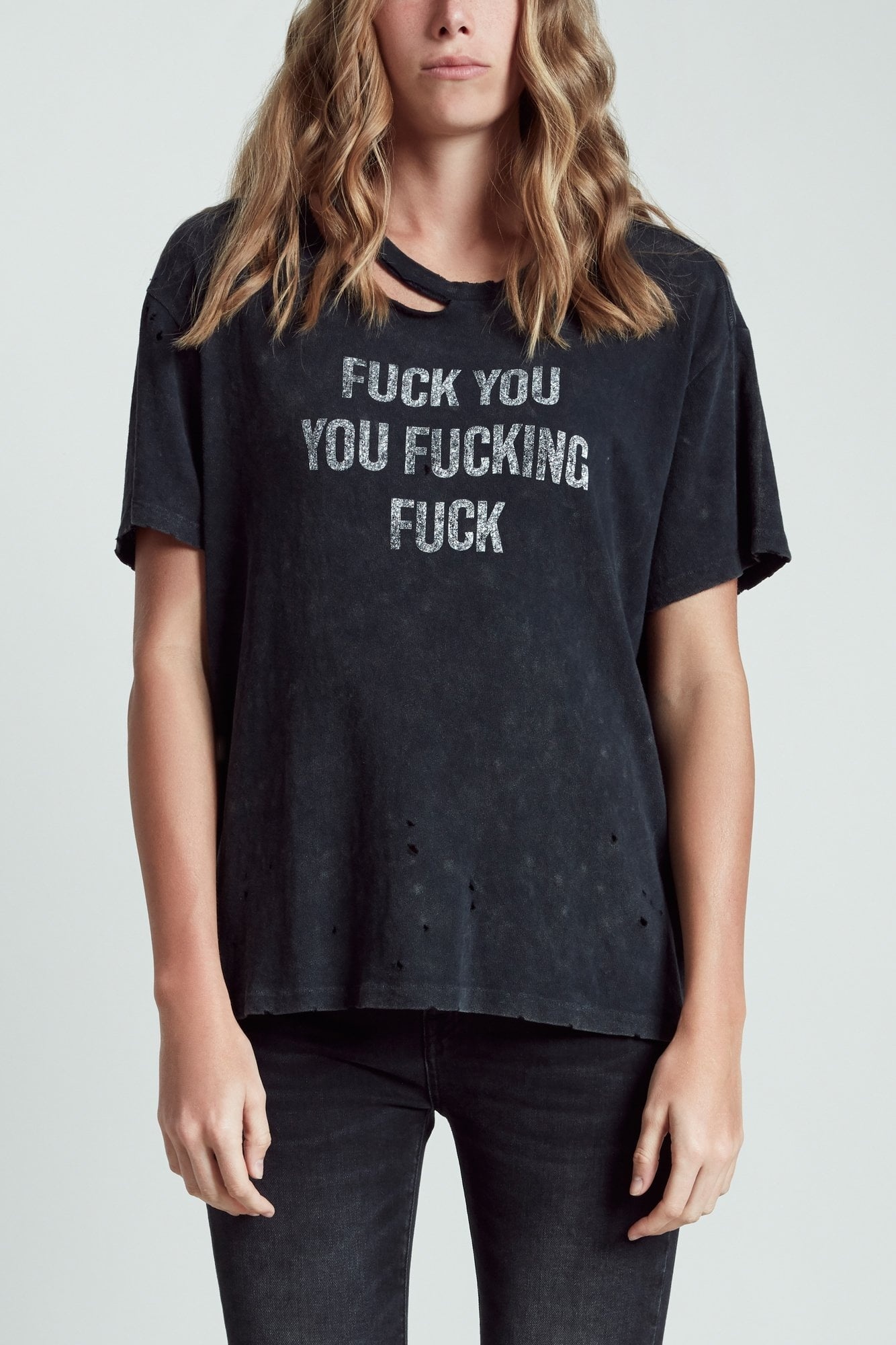 F.U. Ripped Boy T | R13 Denim Official Site - 4