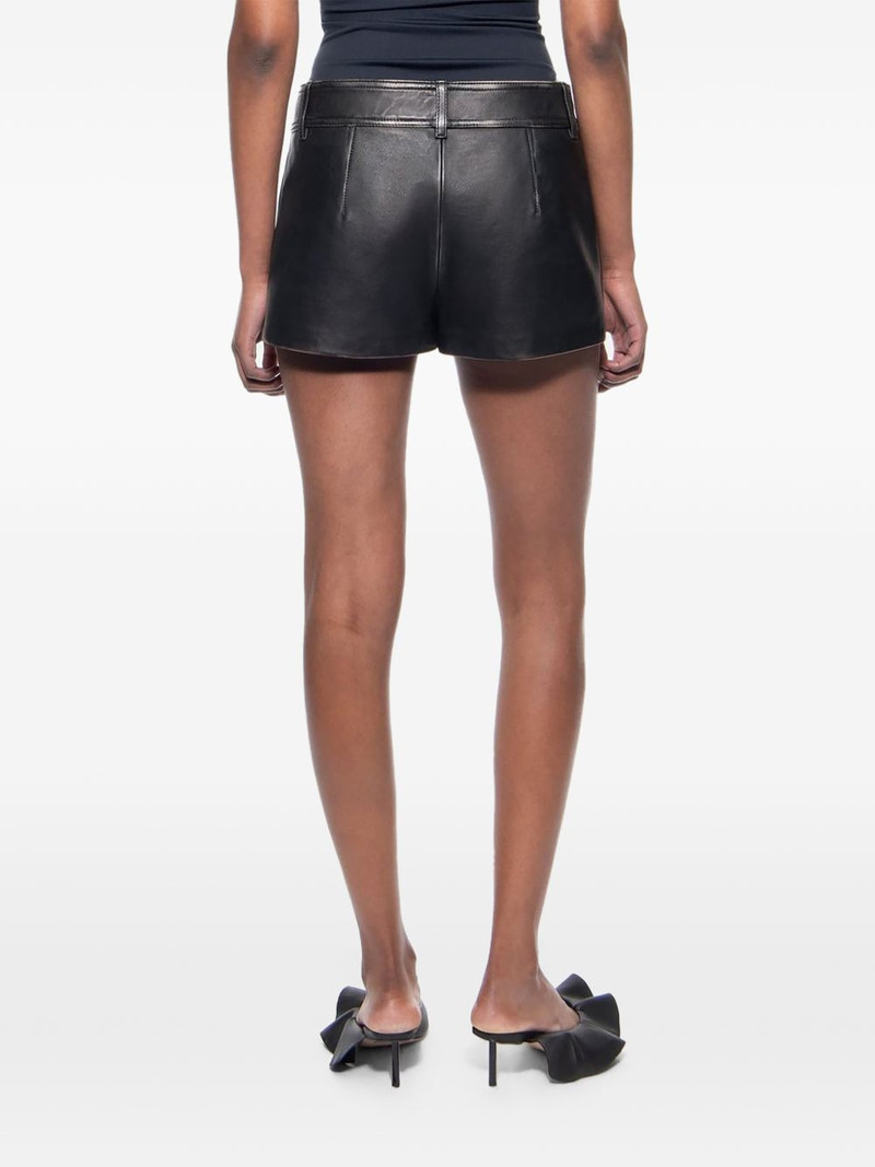 Odessa button leather shorts 3