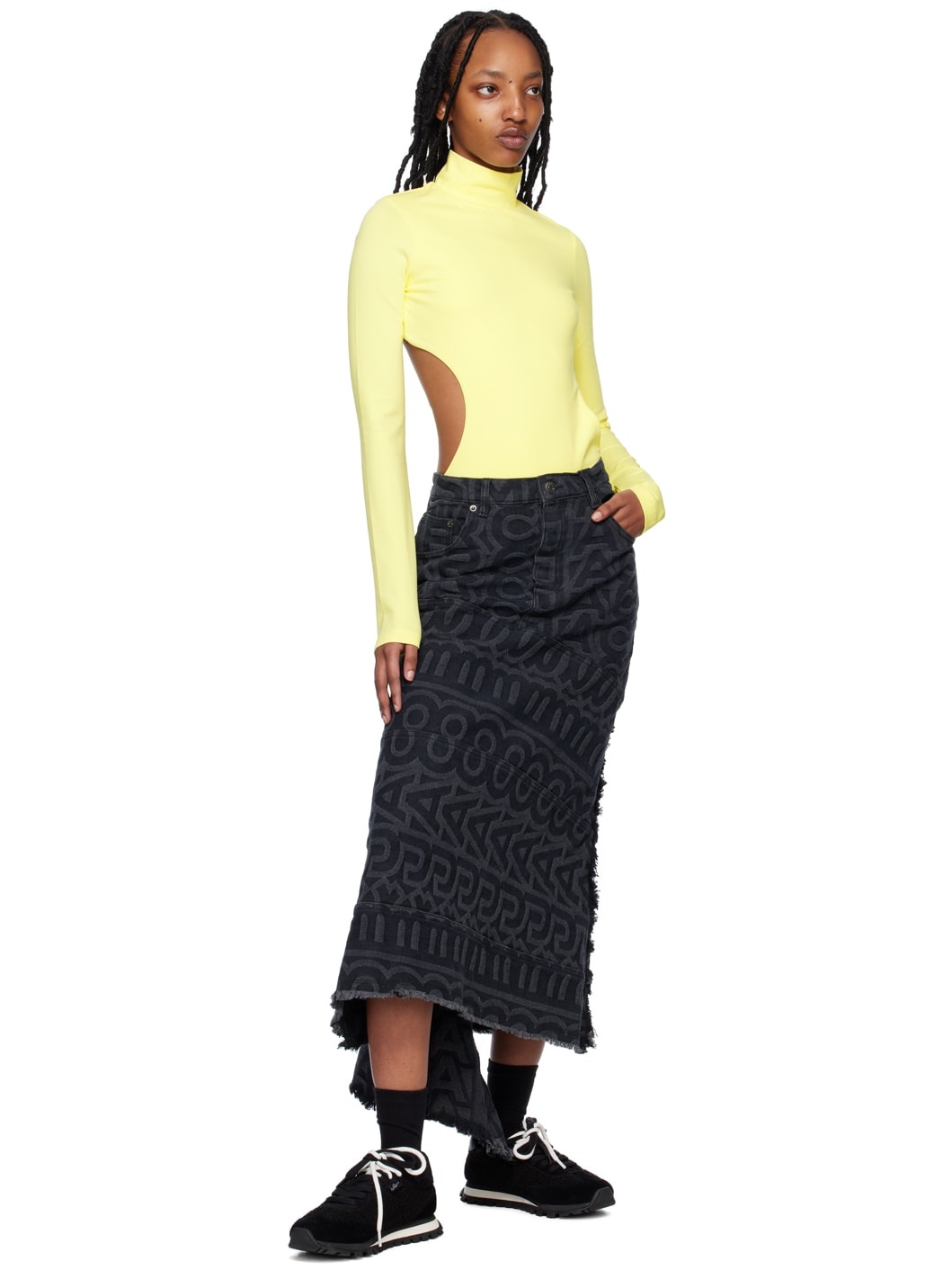 Yellow 'The Cutout' Bodysuit - 5