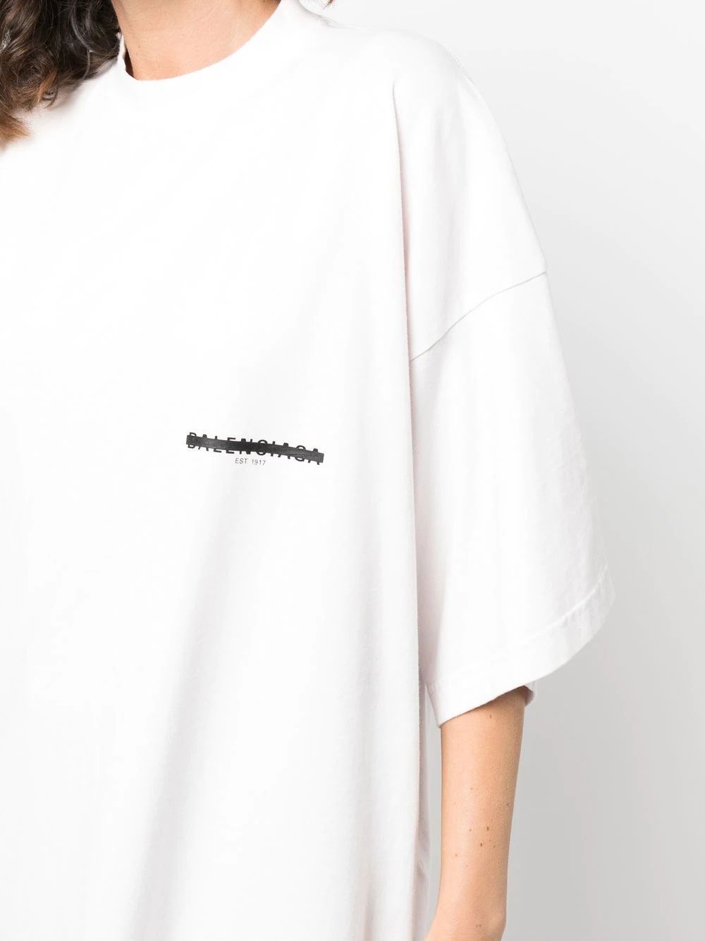 BALENCIAGA Strike 1917 logo oversize T-shirt | REVERSIBLE