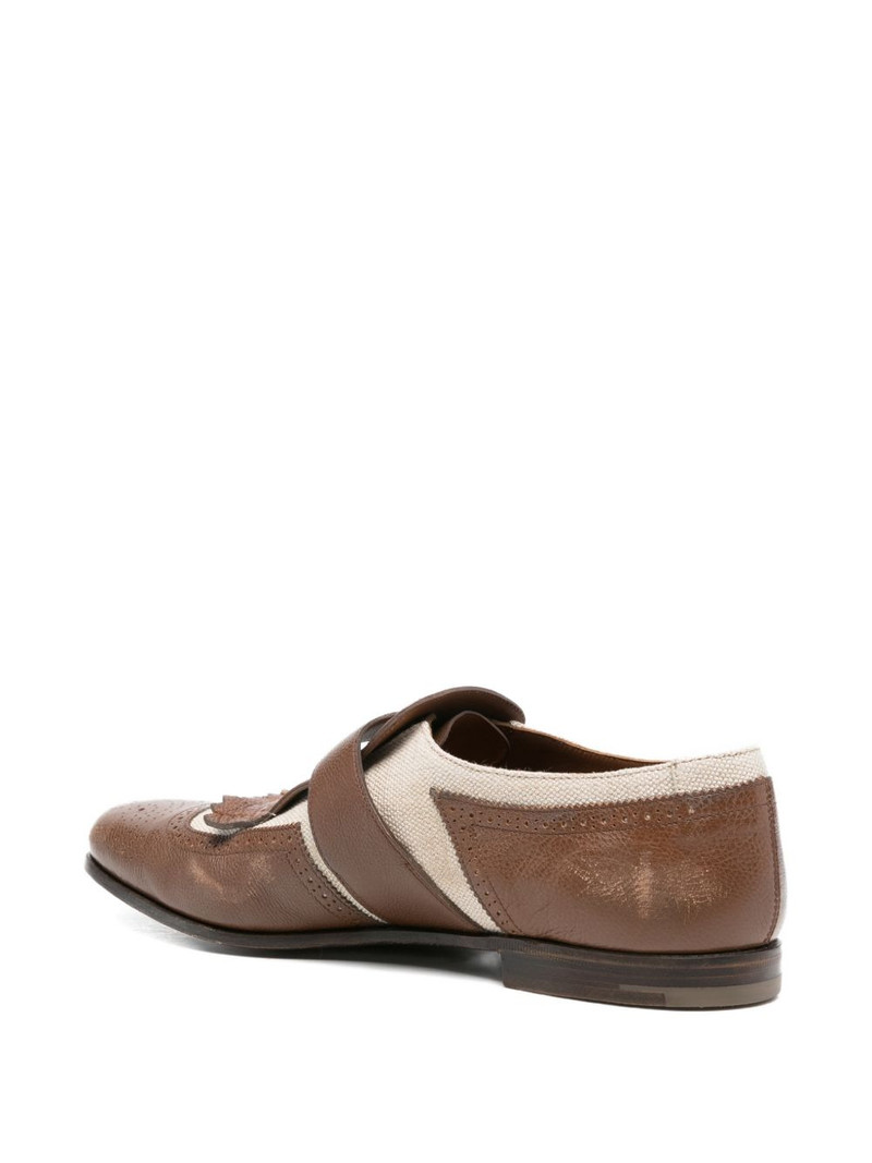 kiltie-fringe buckle-strap loafers 3