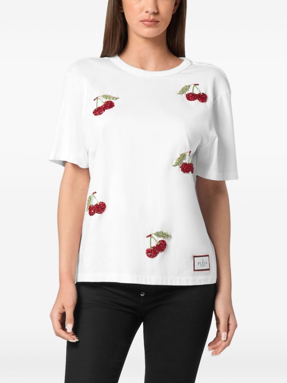 crystal-embellished T-shirt - 3