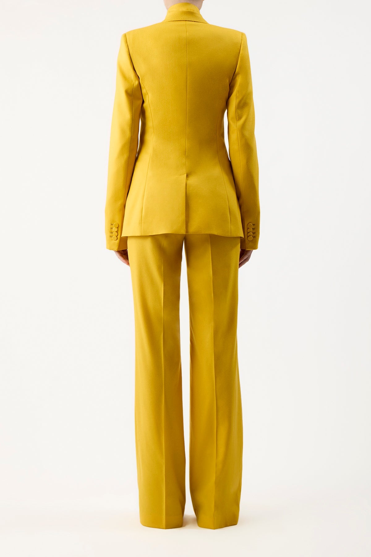 Stephanie Blazer in Golden Birch Wool - 4