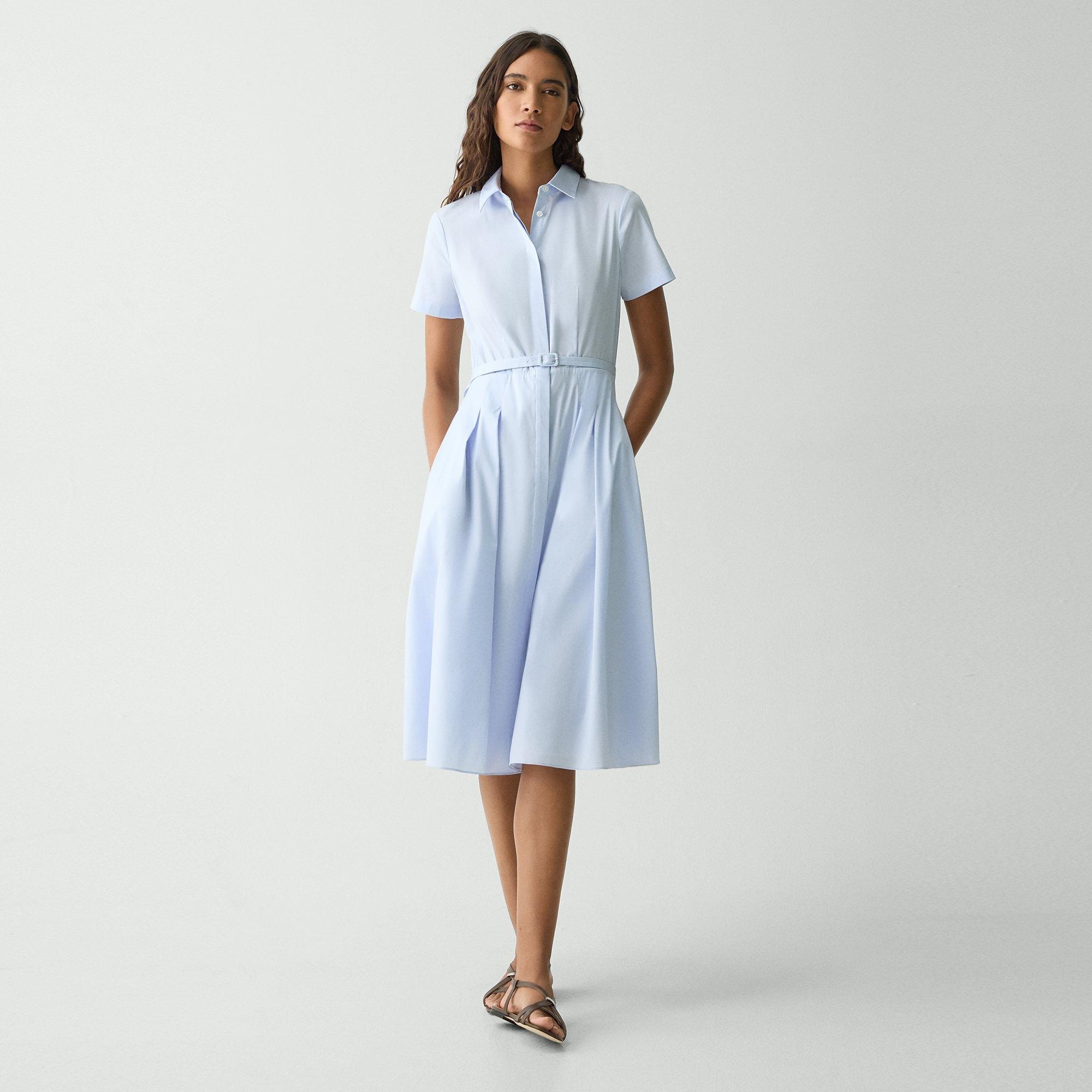 Short-Sleeve Shirt Dress in Good Cotton - 2