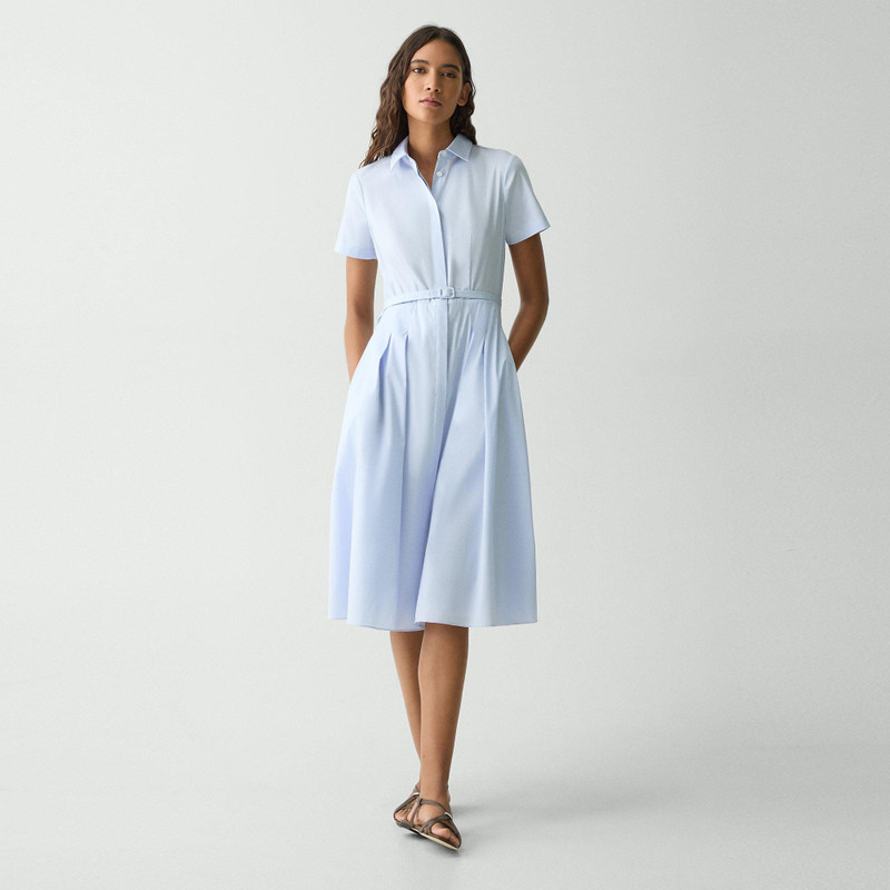 Short-Sleeve Shirt Dress in Good Cotton 2