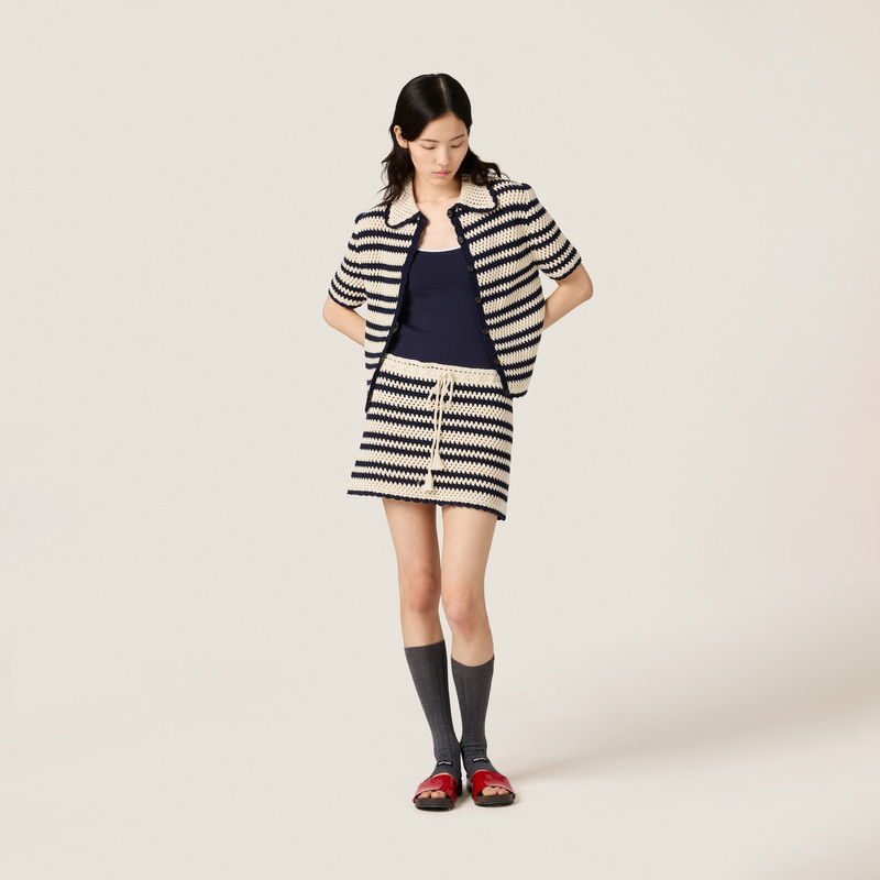 Miu Miu Cotton miniskirt outlook