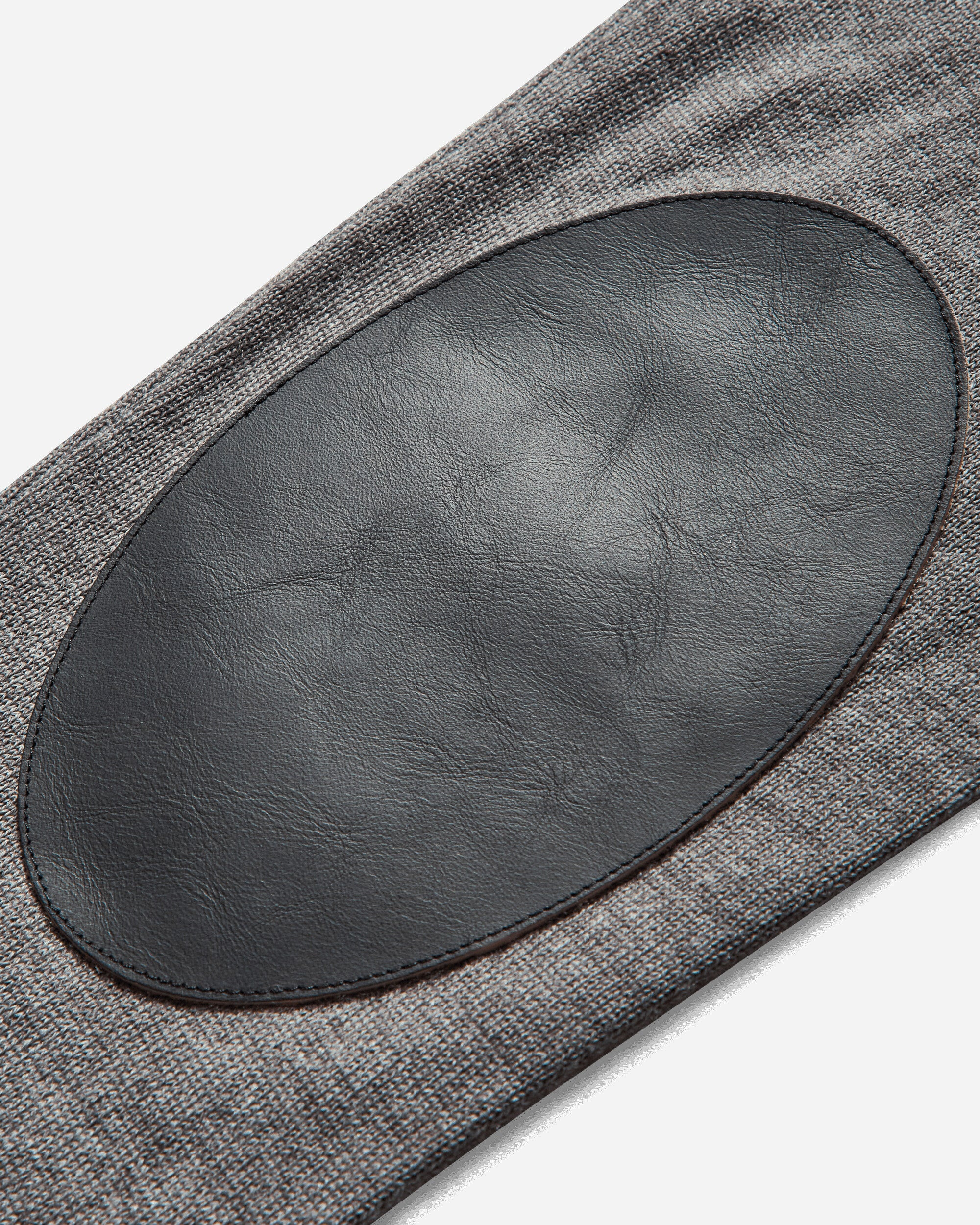 Men's Elbow Patch Crewneck Sweater Grey Melange - 4