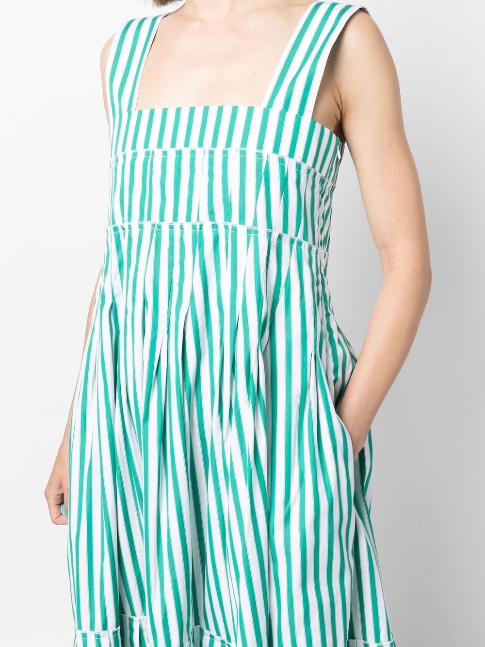 stripe-print maxi dress - 5