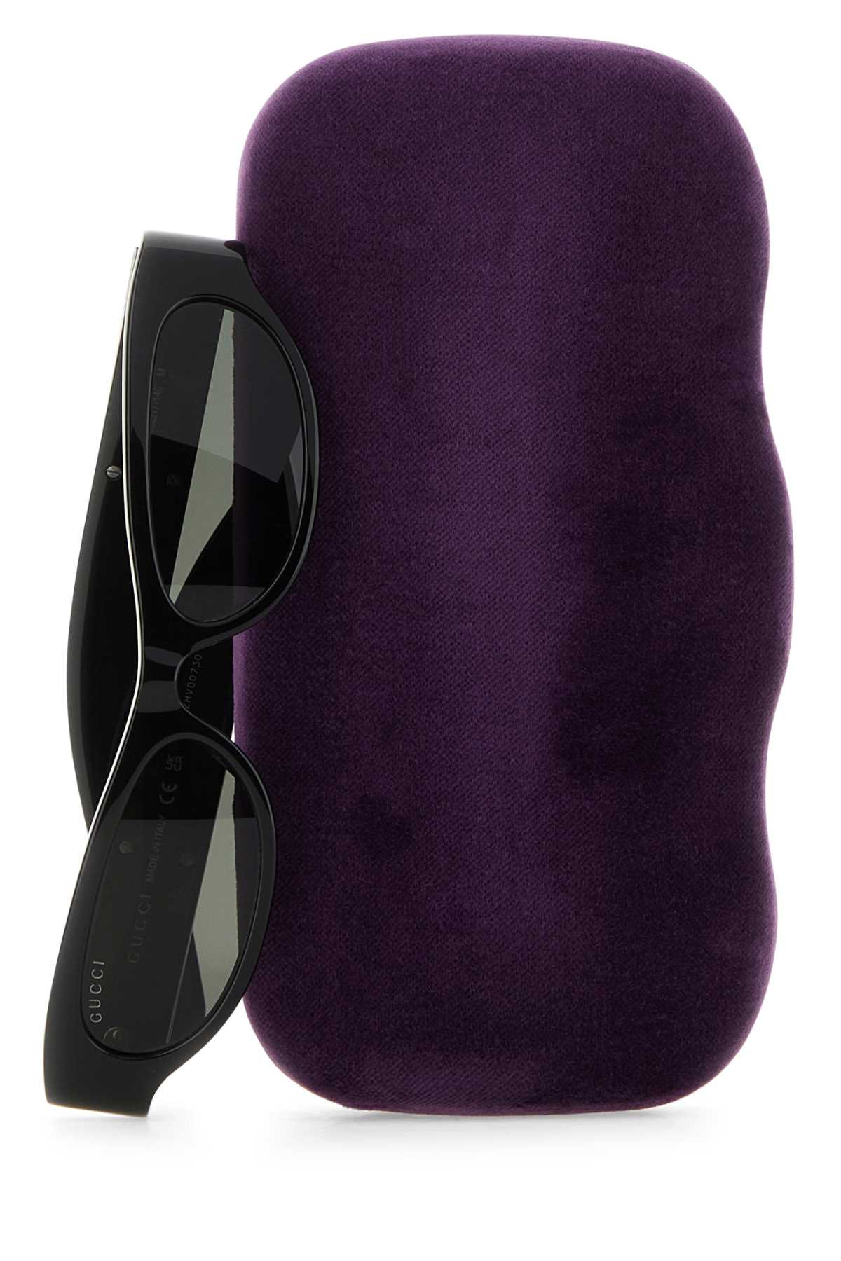 Gucci Women Black Acetate Sunglasses - 3