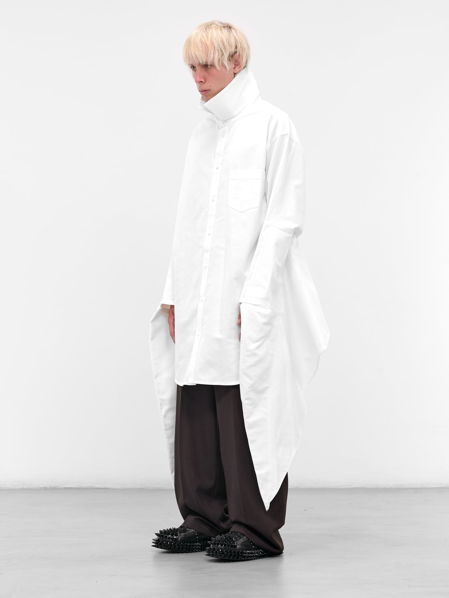 White Wing Button-Up Shirt - 2