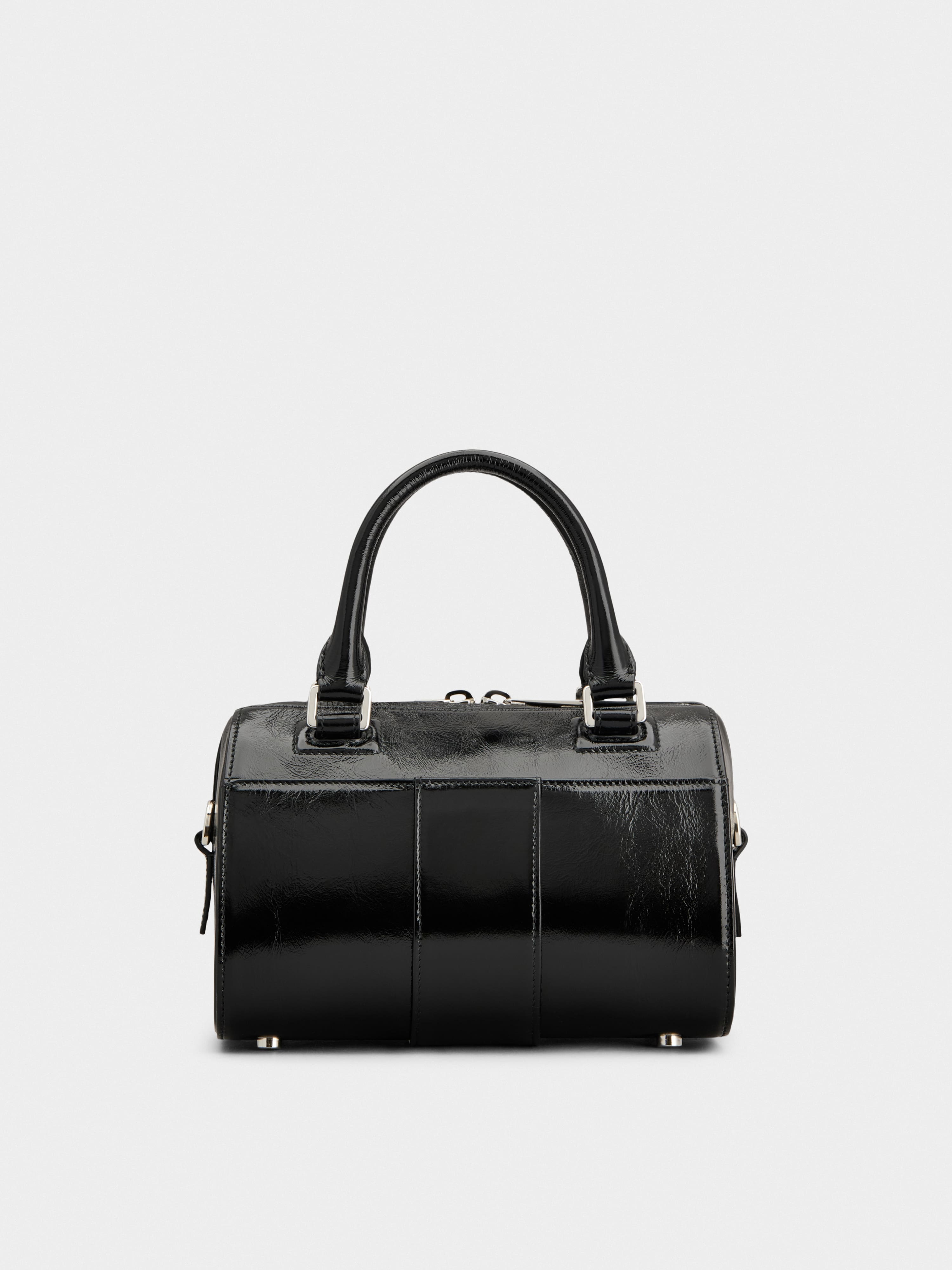 ショルダーバッグ・ポシェット Roger Vivier Belle Vivier Mini Bowling Bag In Black Patent L Roger Vivier Belle Vivier Mini Bowling Bag in patent leather